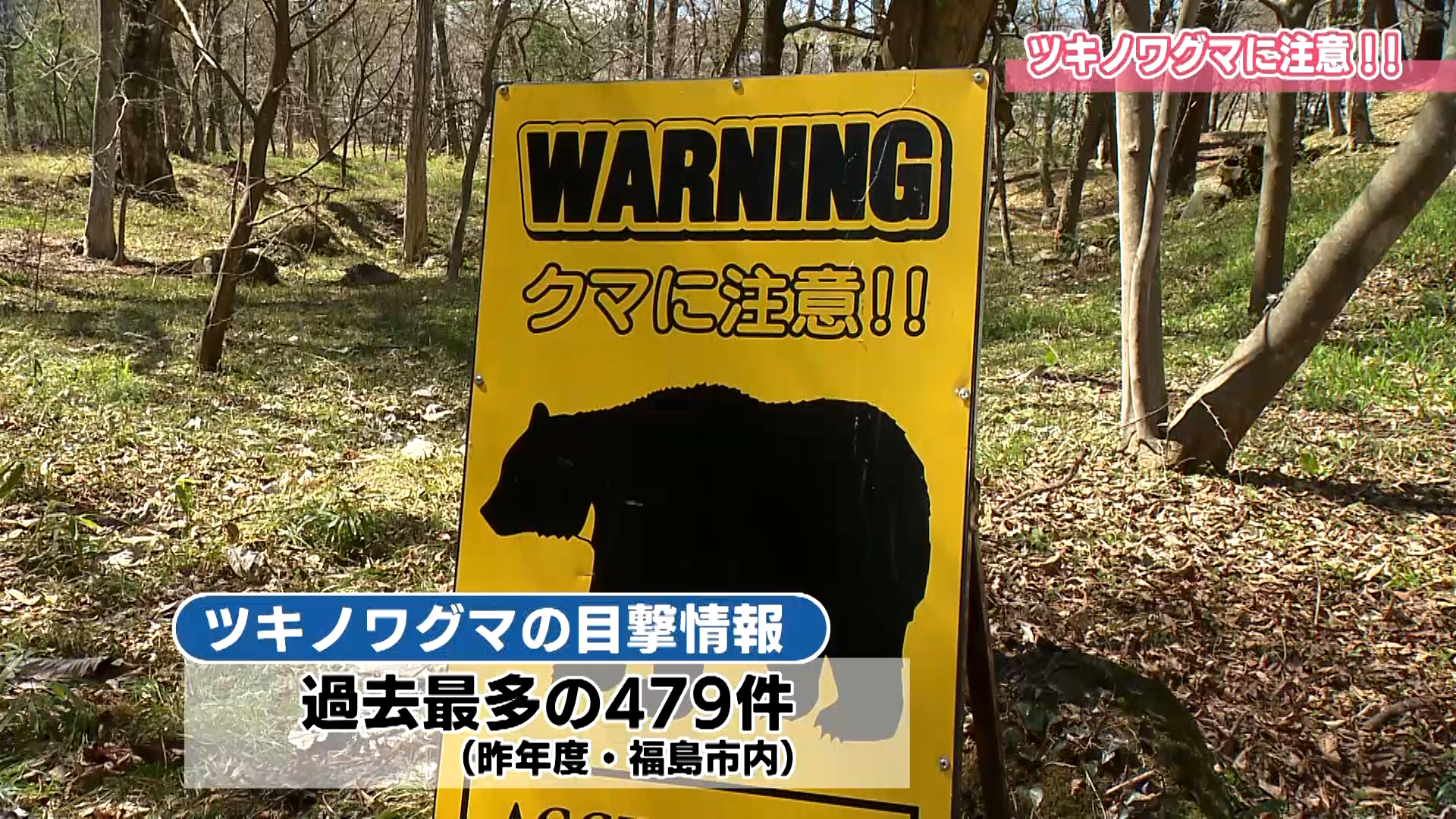 ツキノワグマに注意20260502