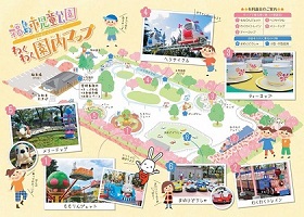 ももりんパークの園内マップ
