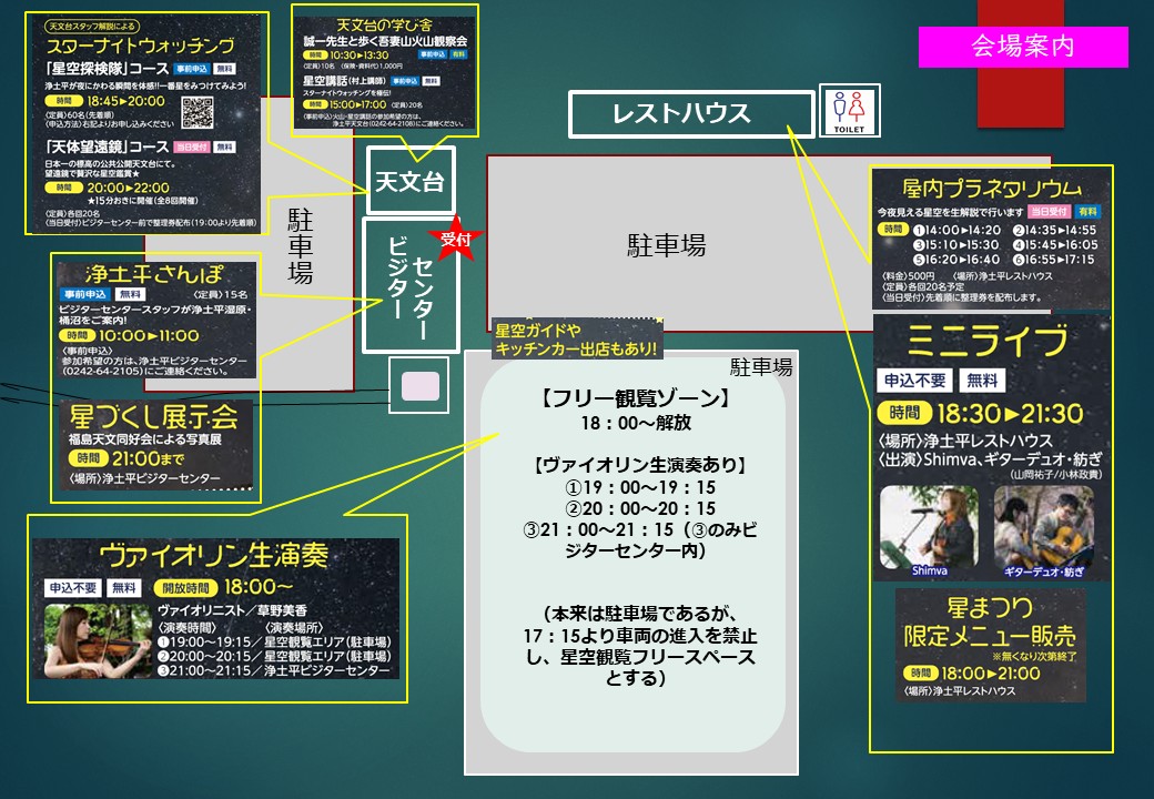 星まつり会場図