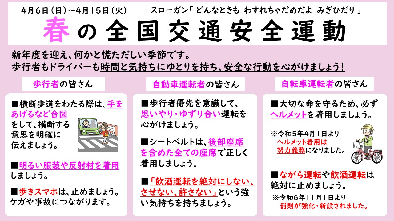 春の交通安全運動