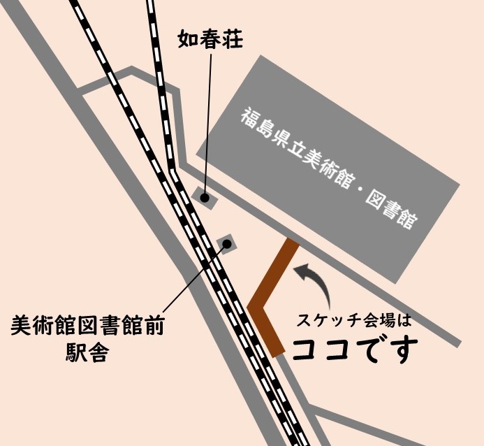 アートストリートふくしま2025会場マップ