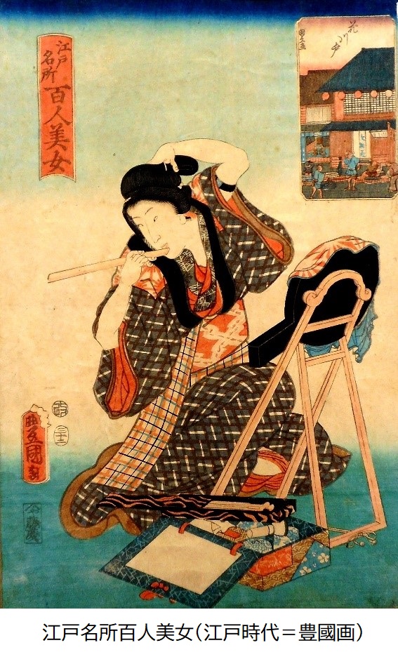 江戸名所百人美女の浮世絵の画像