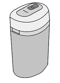 電動式生ごみ処理容器のイラスト
