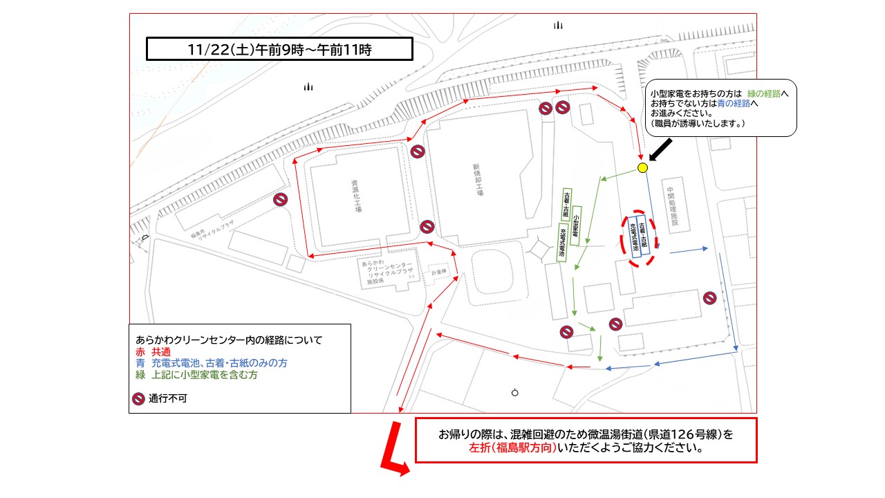 会場レイアウト(経路図)