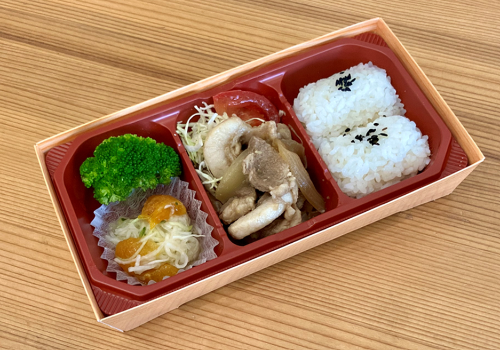 桑折町「桃薫る麓山高原豚生姜焼き弁当」