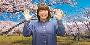手話動画vol.12が表示された画面キャプチャ