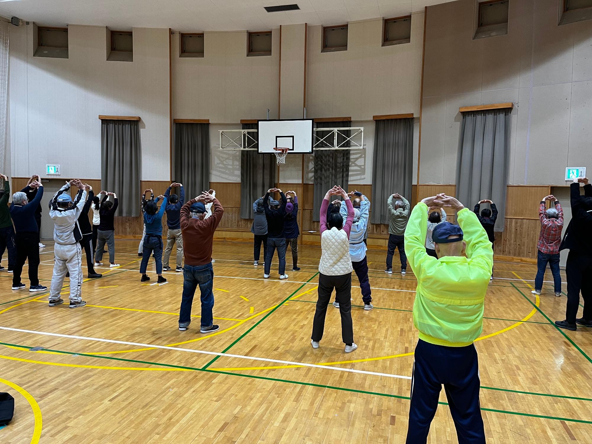 準備運動の様子