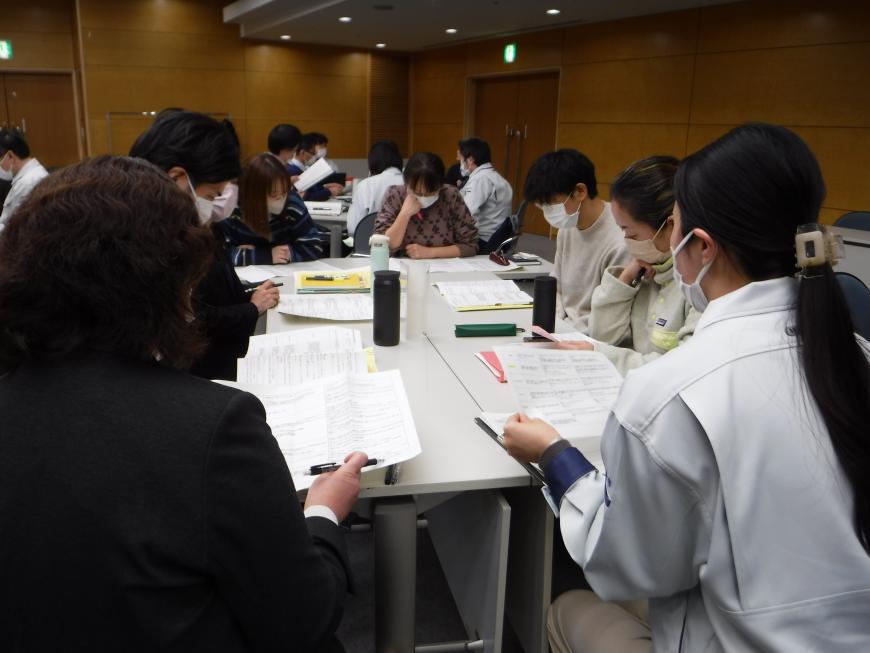 グループワークをしている様子