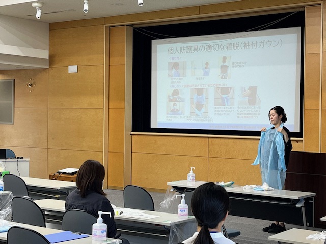 個人防護具着用の様子