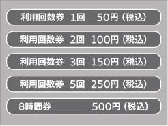 回数券の購入画面