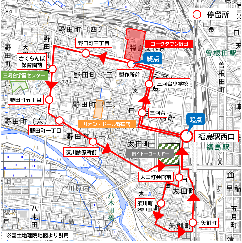 運行経路図