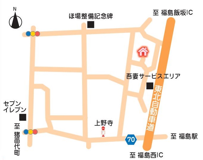 菅野 千枝子さんの自宅までの地図