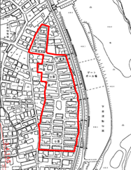 下釜団地跡地位置図