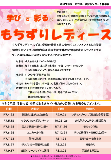 もちずりレディースポスター