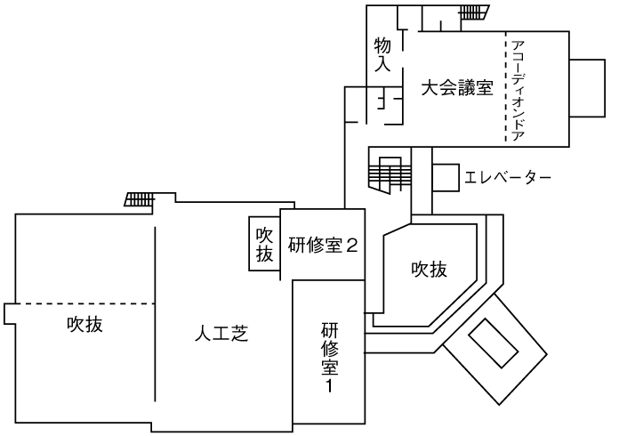 2階の案内図のイラスト