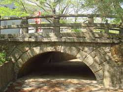 旧祓川橋（信夫山噴水前）