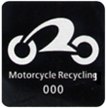 二輪車リサイクルマークのイメージ