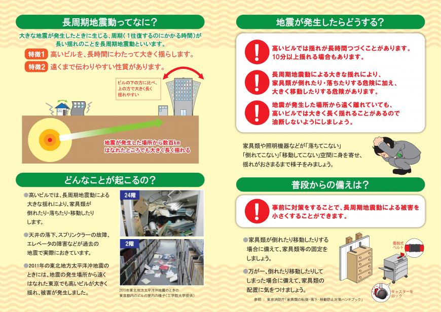 長周期地震動リーフレット２