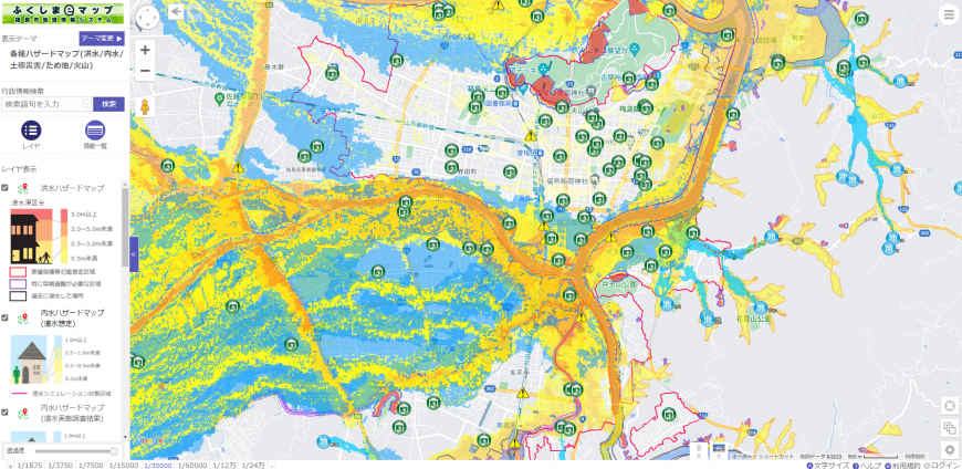 ふくしまeマップ例