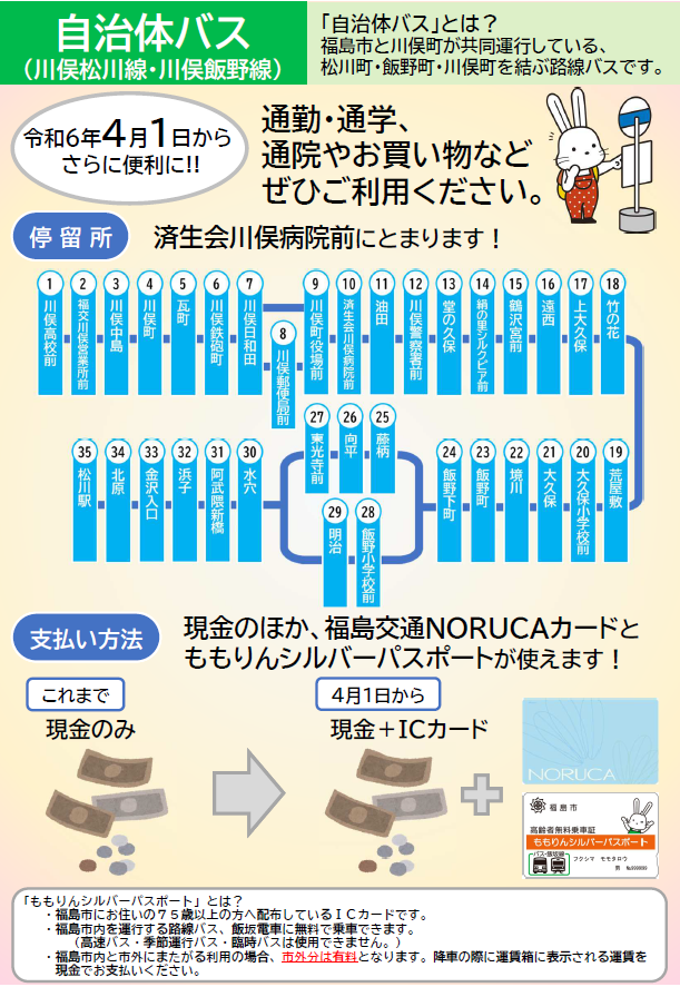 自治体バスチラシ表