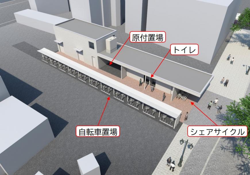 パセオ自転車駐車場等完成イメージ