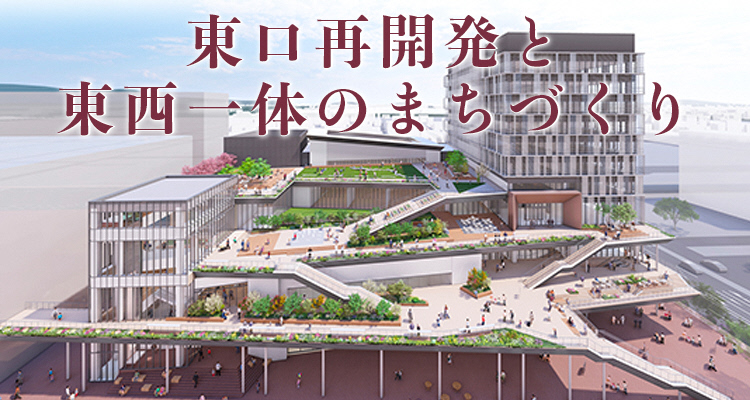 東口再開発と東西一体のまちづくり