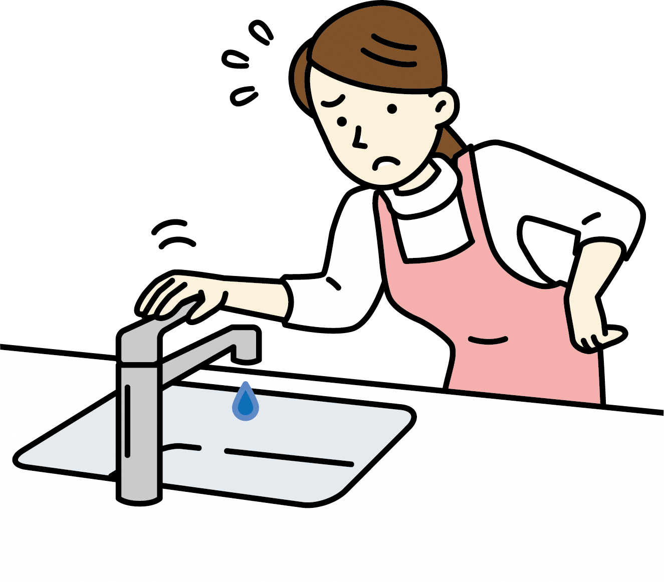 蛇口から水道水が出なくて困っている人