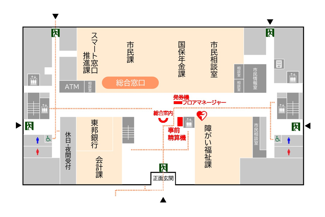 1階フロア案内図