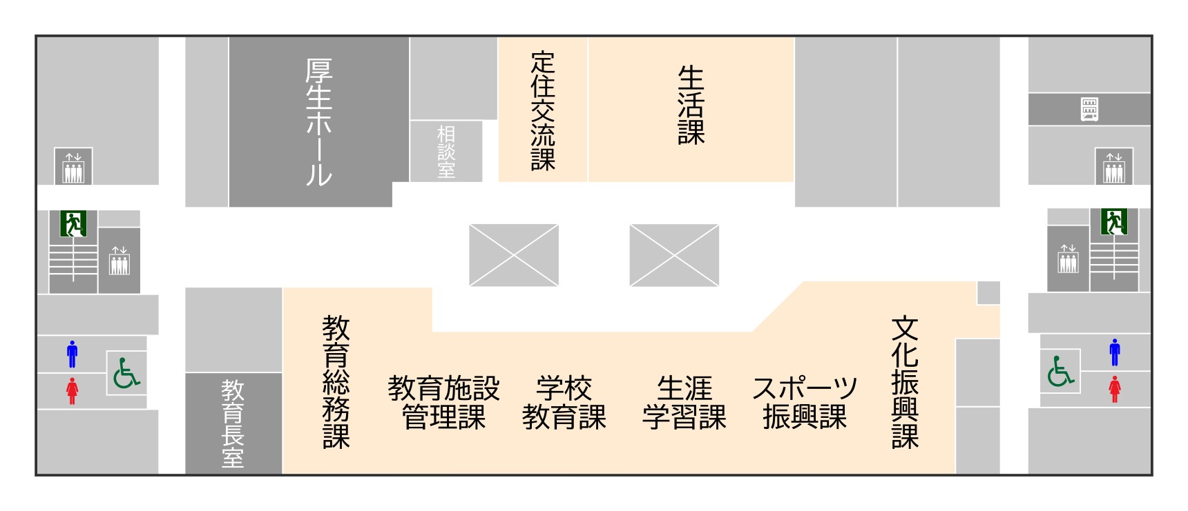 8階フロア案内図