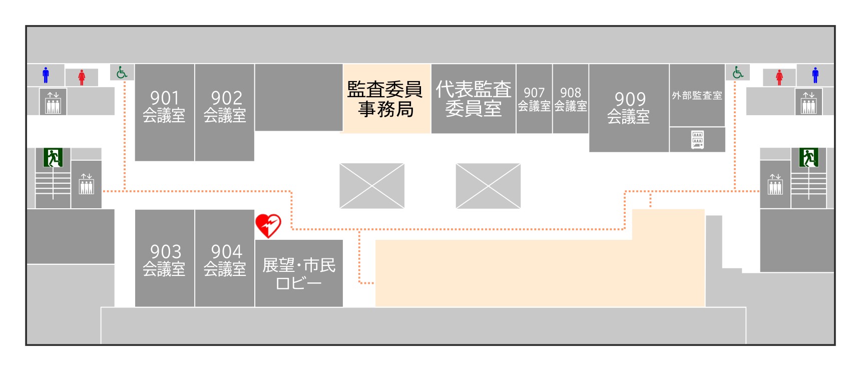 9階フロア案内図