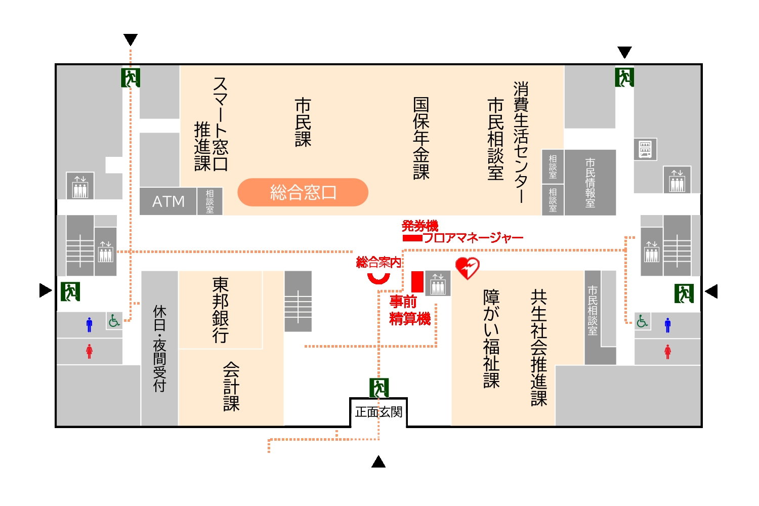 1階フロアマップ
