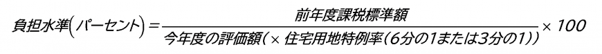 負担水準計算式の図