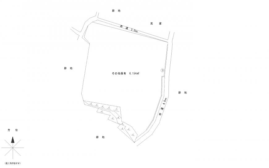 旧佐原小学校跡地の図面