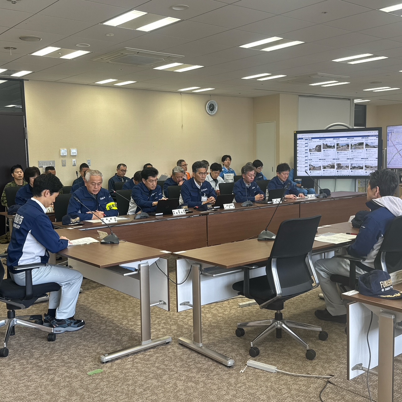 災害対策本部設置訓練1