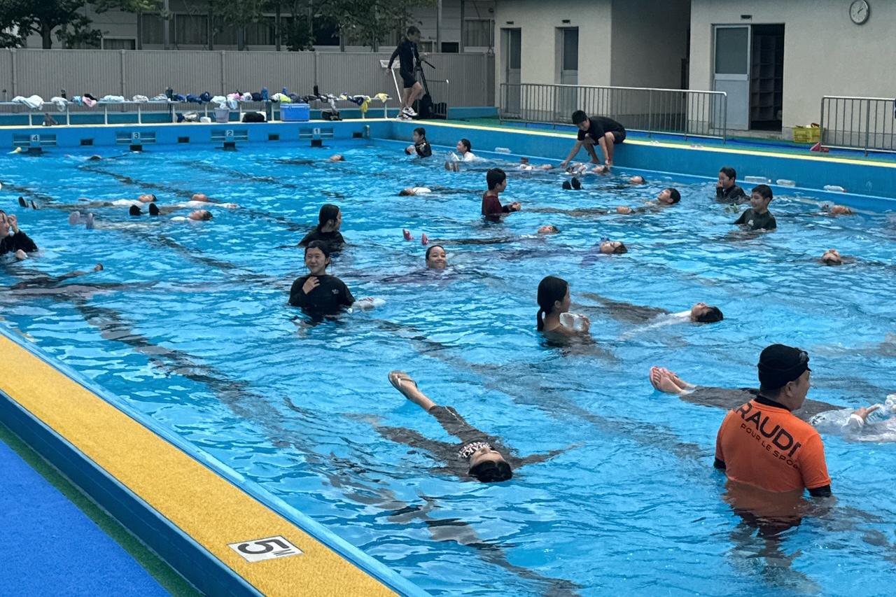 矢野目小学校着衣泳その2