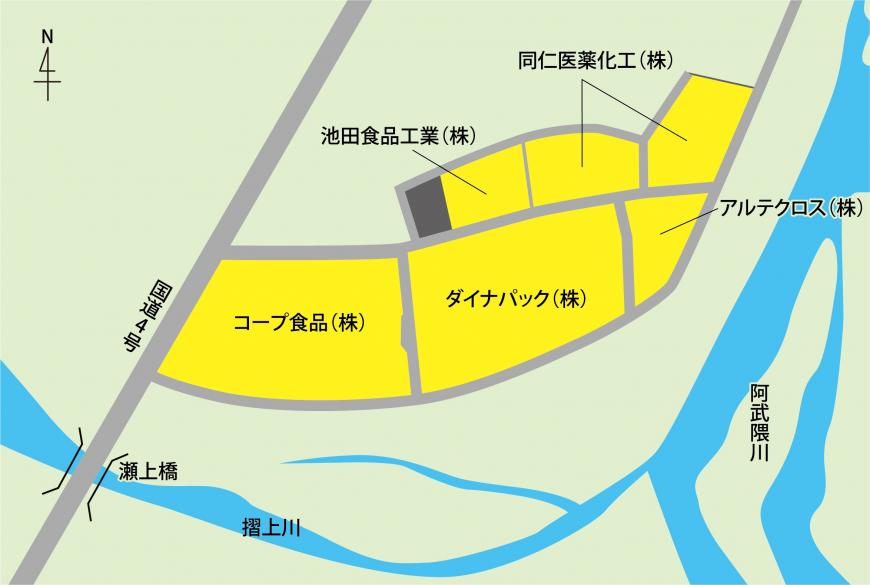 北福島地区の区画図2