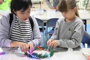 クリスマスリースつくり
