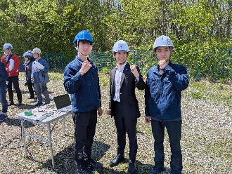馬場市長と学生の様子