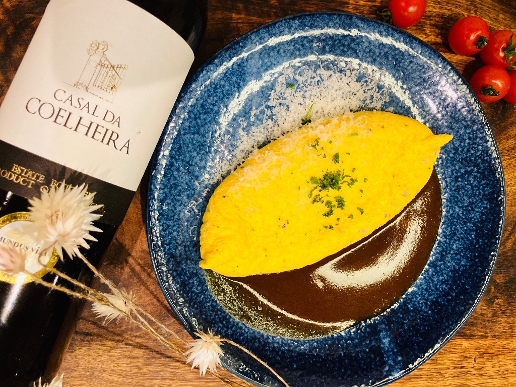 トリュフオムレツ自家製デミグラスソース