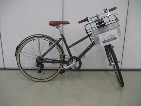 車体が黒い大人用自転車