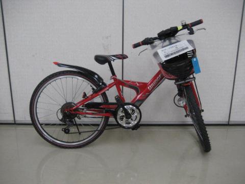 車体が赤い子供用自転車
