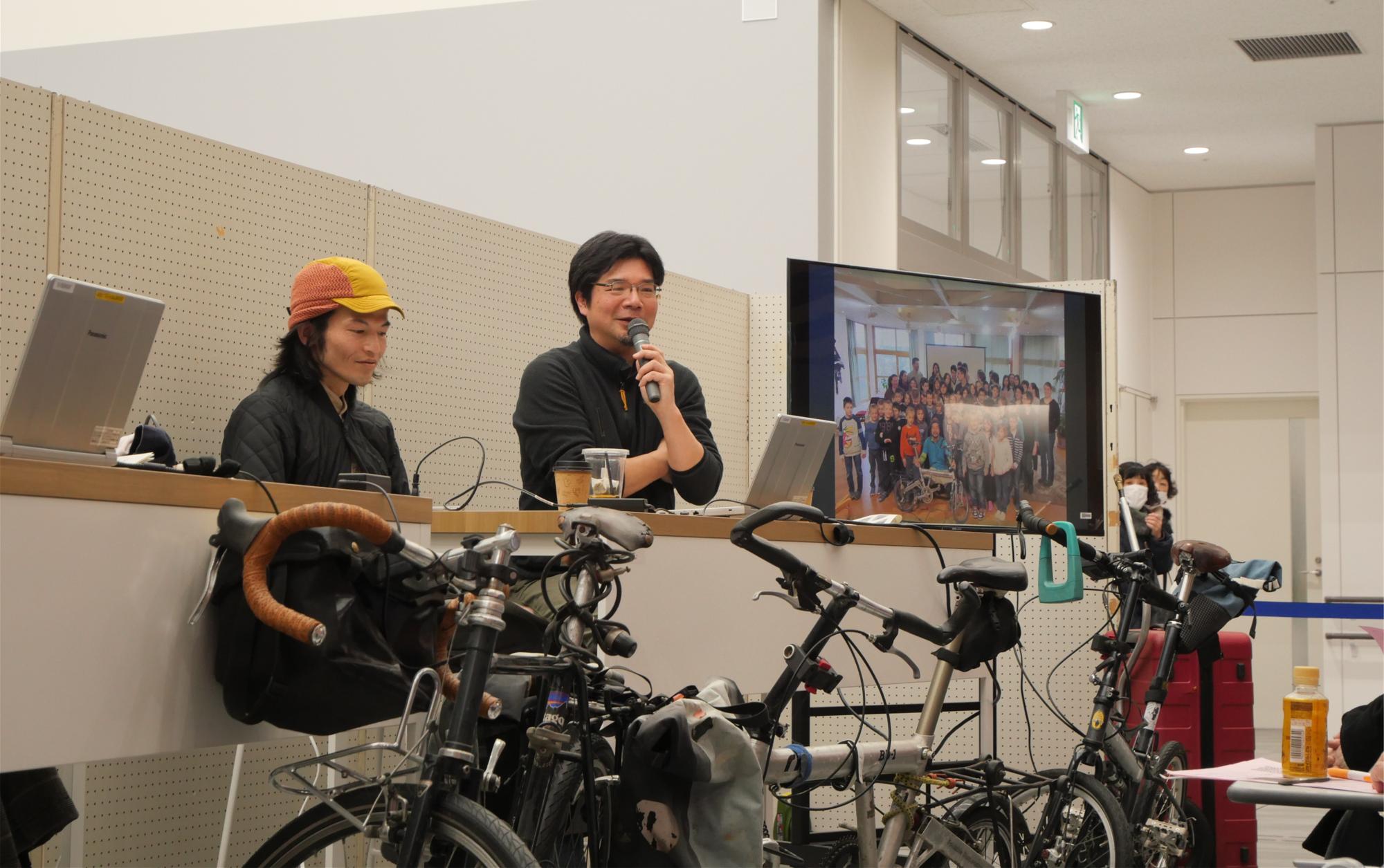 自転車の盗難から発見について話す島田さん