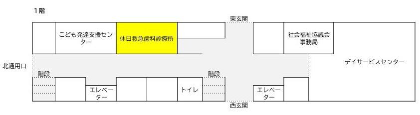 保健福祉センター1階フロア図