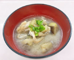 なすの豆乳みそ汁