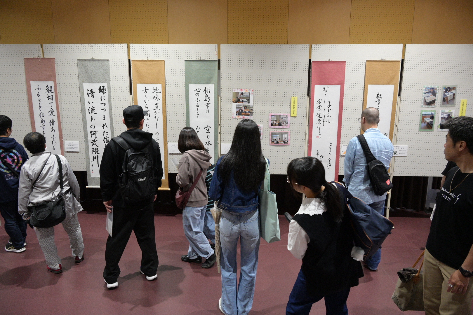 書道展示様子
