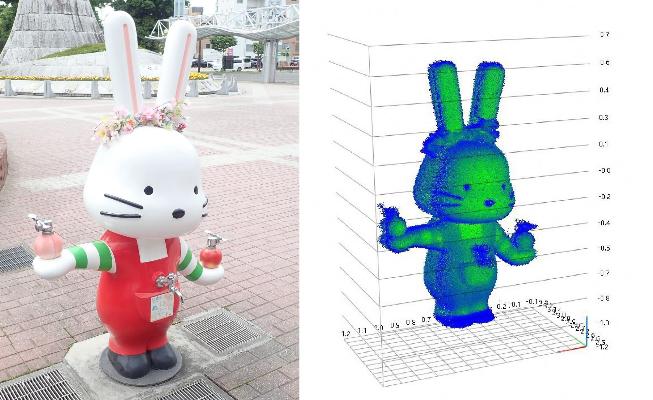3D化されたももりんの写真