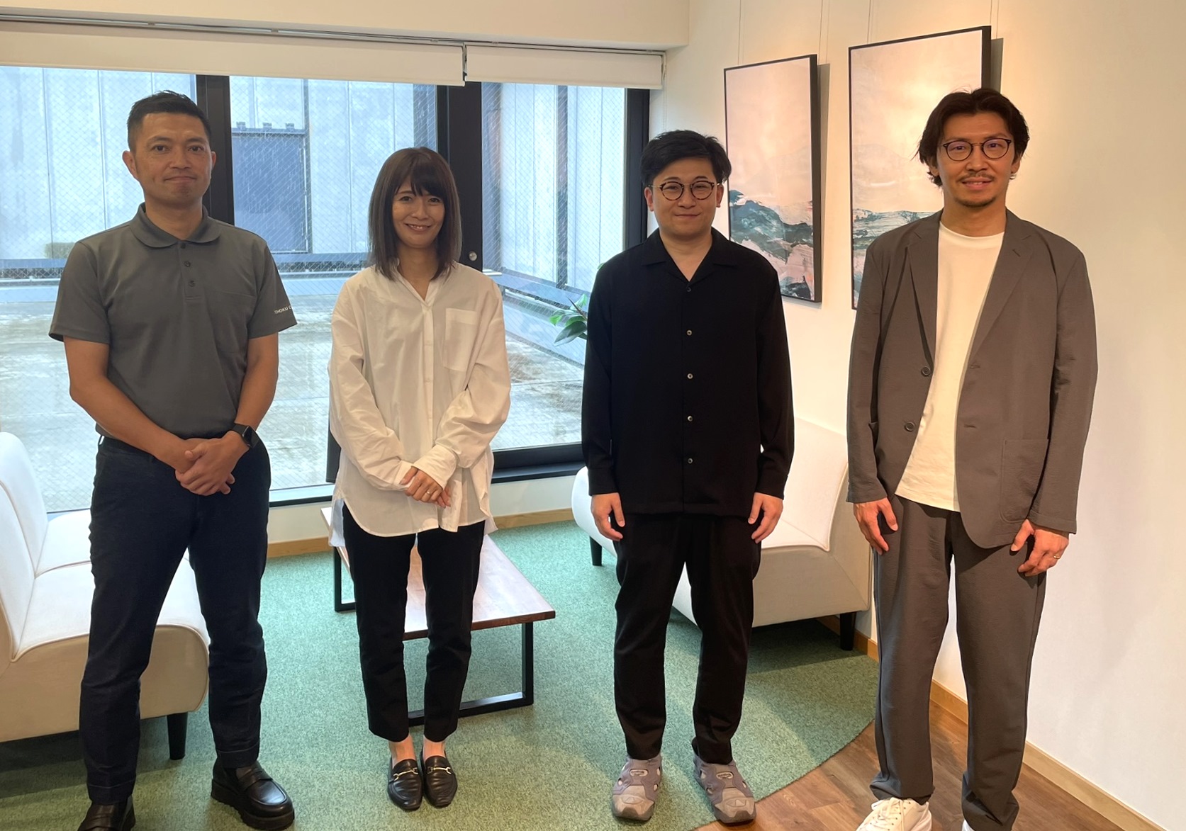 高橋社長、加奈さん、鳥浜さん、渡邉社長