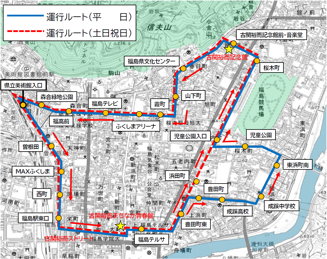 運行経路図（令和4年10月1日改正）