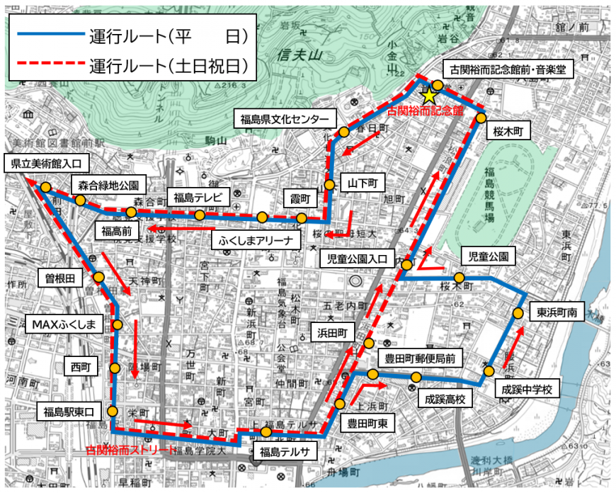 運行経路図（令和4年10月1日改正）