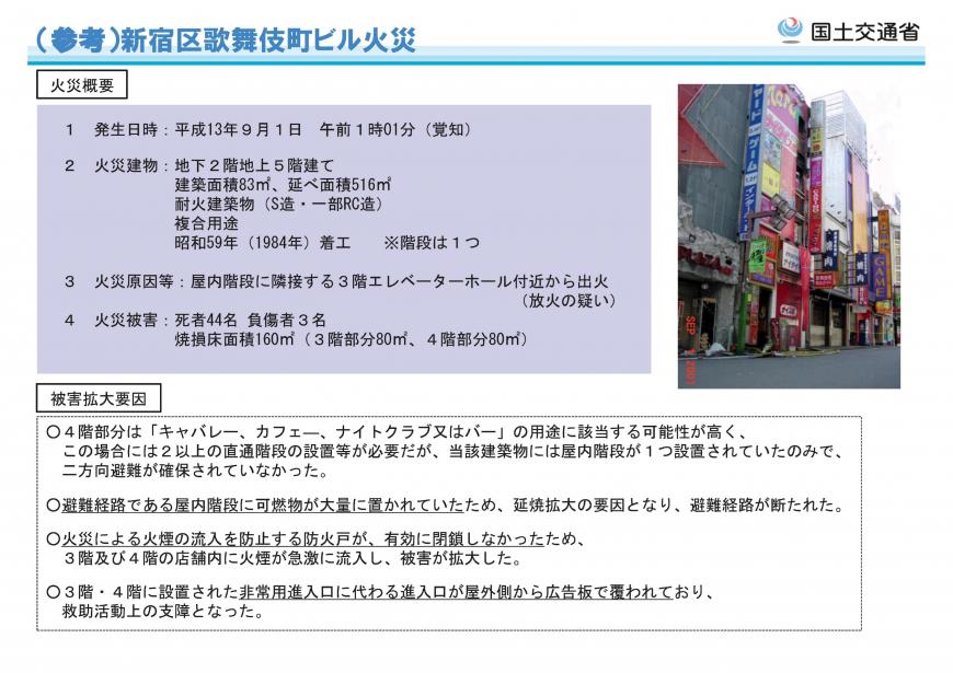 （参考）新宿区歌舞伎町ビル火災